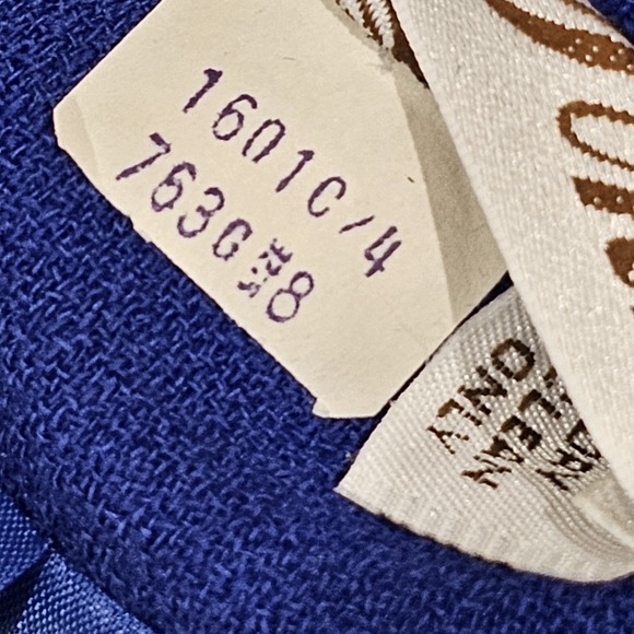 Vintage Lilli Ann 80s Royal Blue Aysymetrical 4 Button Blazer Size 8 - Picture 8 of 8